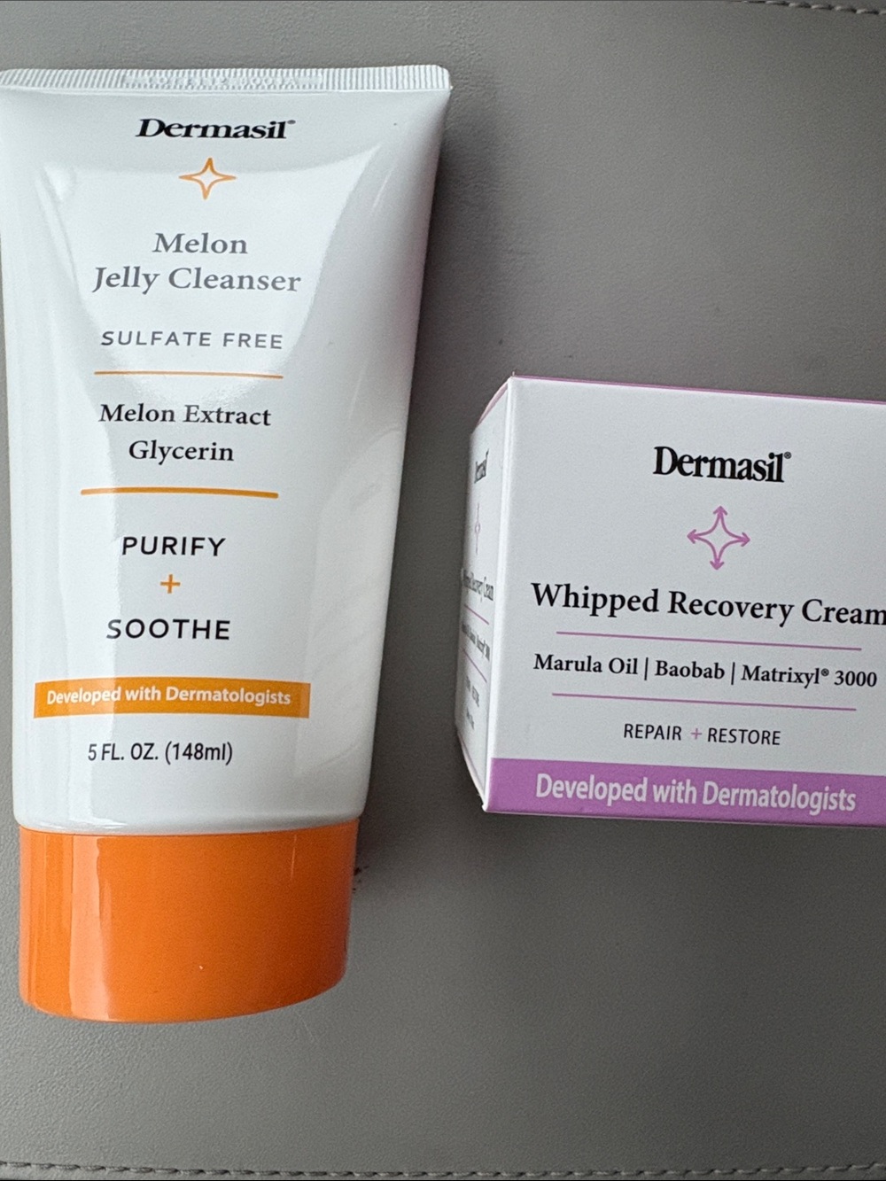 Melon Jelly Cleanser - Orange/White & Whipped Recovery Cream